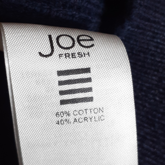 Joe Fresh Cowl Neck Navy Blue Sweater Sz Small - Picture 8 of 8